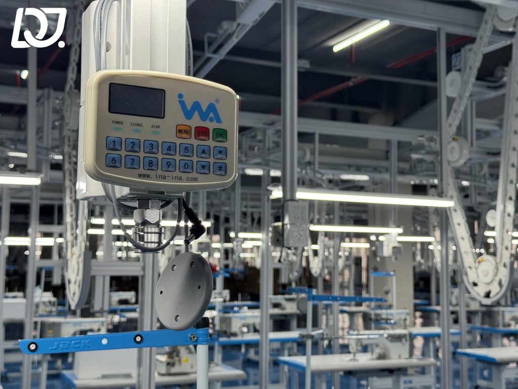 Advanced manufacturing equipment at D&J Fashion, driven by AI for efficient production.